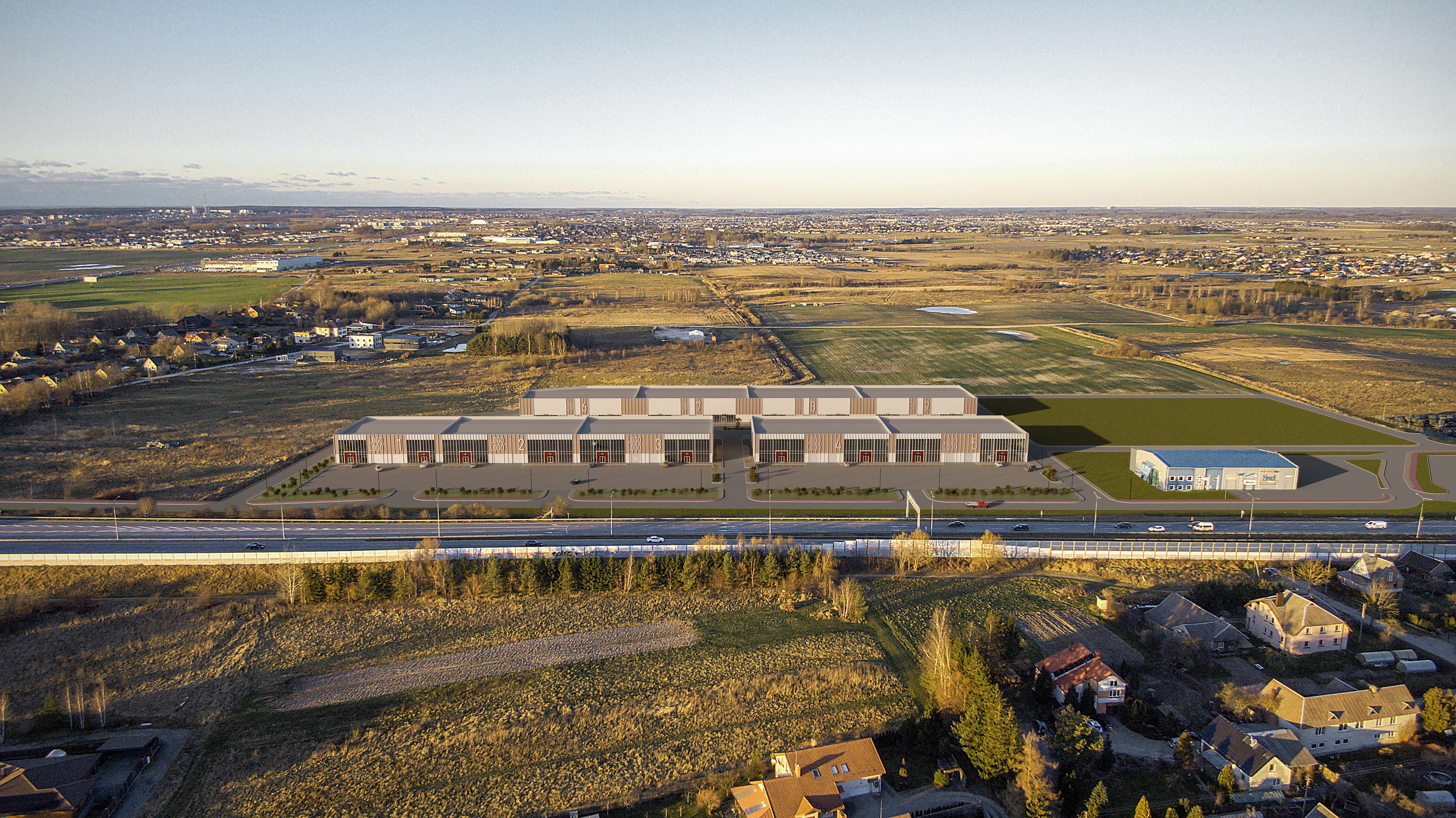 Klaipėda HUB — teritorijos oro vaizdas